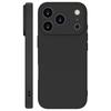 Роскошный черный матовый чехол для телефона для iPhone 11 14 15 16 17 Pro Max 17 Air 15 Plus Mini 16E Силиконовый мягкий задний чехол