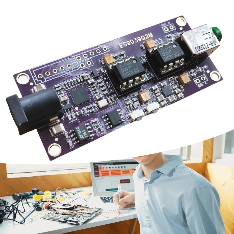 Продвинутая печатная плата ES9039Q2M со связью I2S USB Модуль декодирования ES9039Q2M Отличная обработка звука