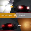 2pcs PY21W P21 5W 1156 Ba15s 1157 Bay15d 33 SMD Led Car Flash Brake Bulbs Lights Reverse Parking Lamps Back Up Lights 1