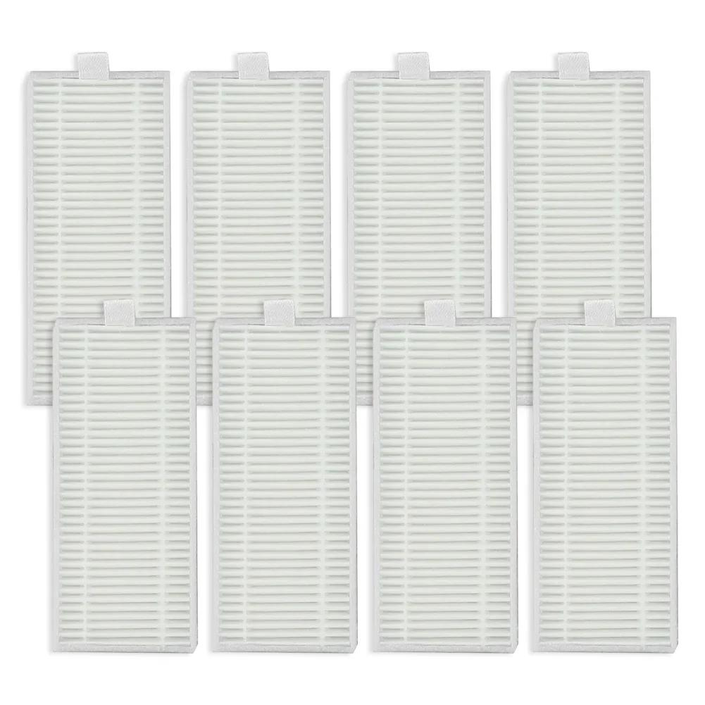 Replacement Filtration System Kit for ROPVACNIC S1 For Tipdiy G90 and For betboyles V75S Robots Contains 8 Filters
