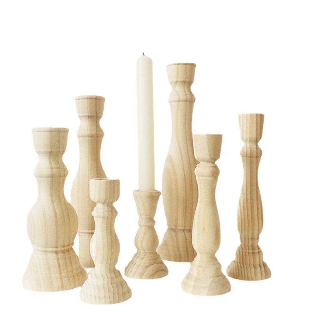 Подсвечники из массива дерева основного цвета для центральной композиции канделябра, винтажные, для гостиной, столовой, держатель для стола, подставка для благовоний