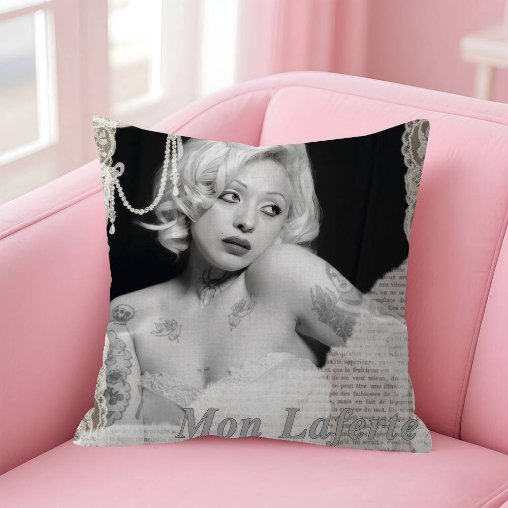 Singer MMon Laferte Music  Cushion Cover Car Throw Pillow Case For Sofa Car Christmas Gift 40x40cm 45x45cm