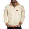 Men's Pullover Long Sleeved Stand Up Collar Sweatshirt Casual Collar Base Shirt