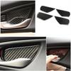 Real Carbon Fiber Interior Door Handle Bowl Cover Trim For Honda Civic 2016-