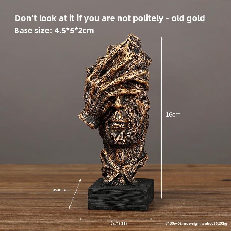 Абстрактная маска фигурка смола скульптура для гостиной офиса украшение подарок