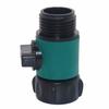 1 Pc Garden Hose Valve Tap Pipe Compatible 3/4" 2-Way Connector Valve Fitting Adapter Tool Watering Supplies KTY