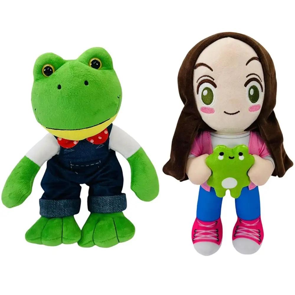 New Magic Expression Plush Doll Cartoon Girl 25Cm Stuffed Animal Doll Soft Long Leg Frog Gift