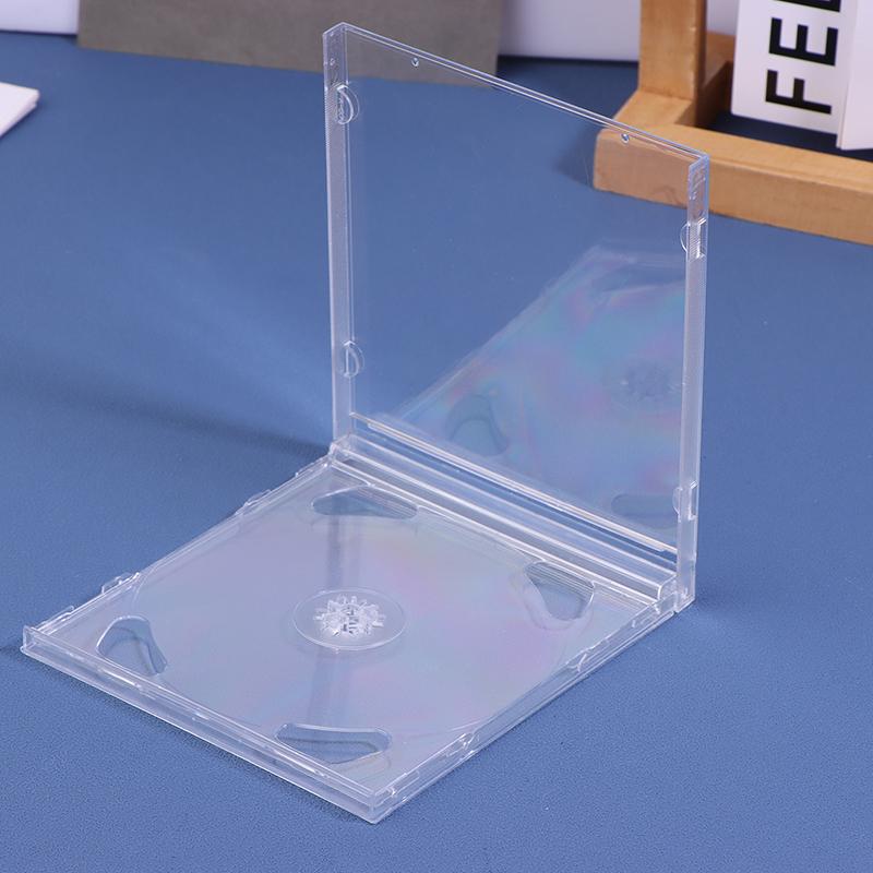 Прозрачный пластиковый двойной DVD-бокс Портативный пакет для хранения CD Прочный DVD-бокс Утолщенный бокс для хранения CD/DVD-дисков