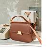 Premium Sense Niche Design Armpit Bag Leather Women's Bag Spring and Summer Tofu Bag Shoulder Messenger Bag