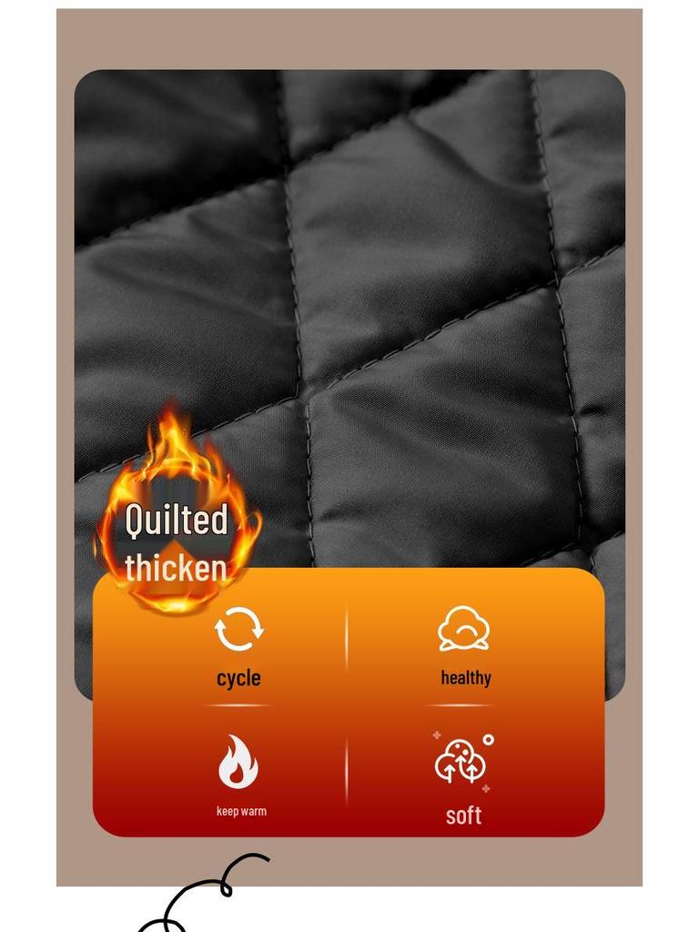 Девичье стеганое пальто - 2025 Осень/Зима Модная утолщенная хлопковая куртка для больших детей