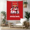 Arsenal Wall Decor Tapestry Art For Pet Memorial Birthdaywedding Party Backdrop Family Gift
