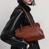 Cowhide Bag 2025 New Large-capacity Leather Women's Bag Fashionable First Layer Oil Wax Leather Underarm Bag