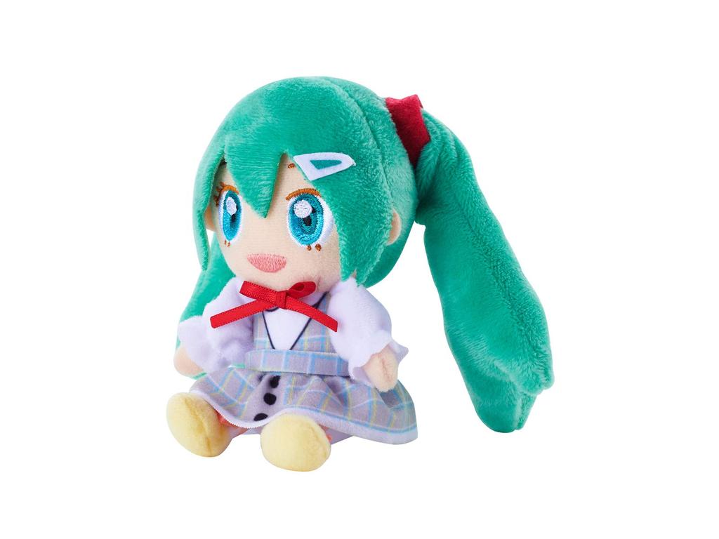 Daihatsu Hatsune Miku Outing Mascot (One Piece Version) Plush Toy with Clip, SD Style Car Strap, Cute