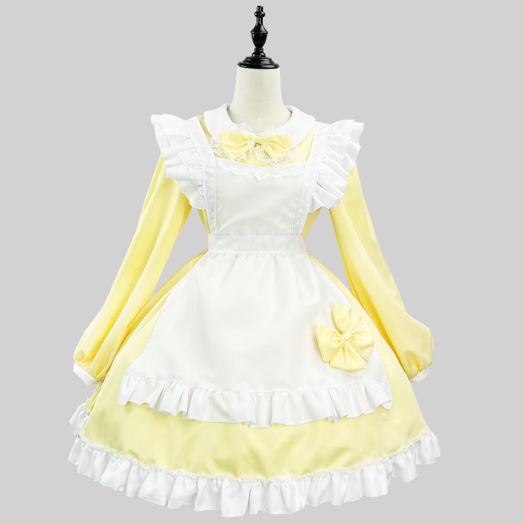 Anime Character Cosplay Original Super Cute Japanese Black and White Maid Costume Long Sleeve Maid Costume Cosplay Performance Costume
