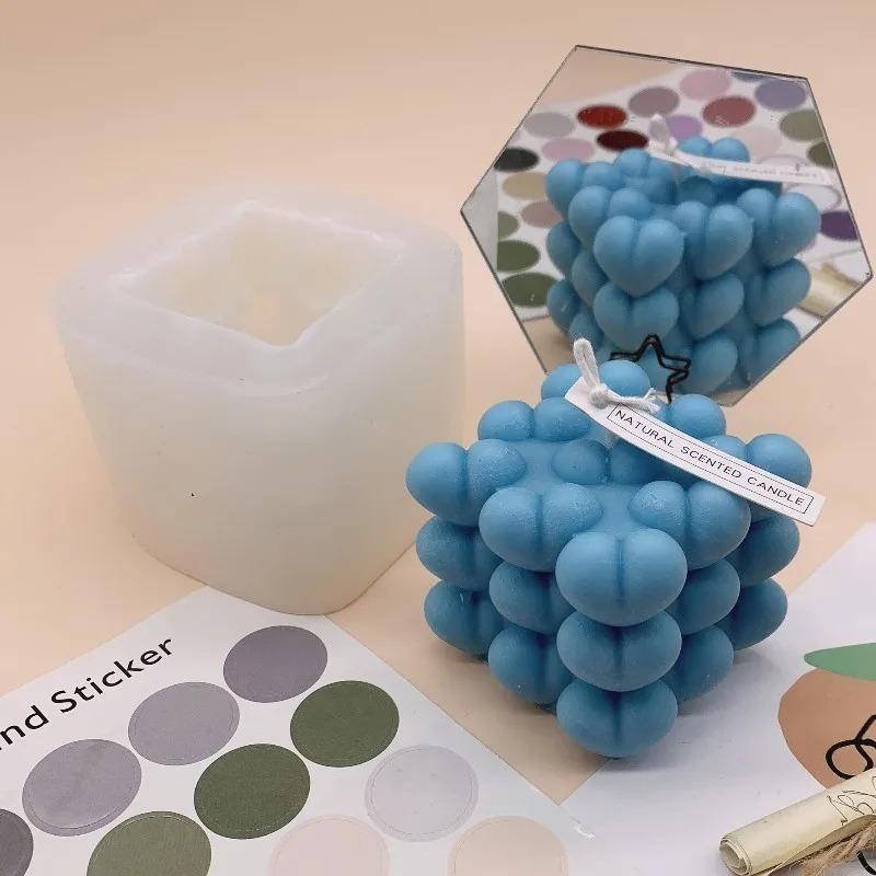 Волшебный шар Love, силиконовая форма для свечей, сделай сам, сердце, пирамида, соты, изготовление свечей, шоколадное мыло, смоляная форма, подарки, ремесло, домашний декор