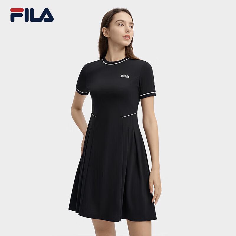 Fila Женское вязаное платье с коротким рукавом серии «Центр Помпиду»