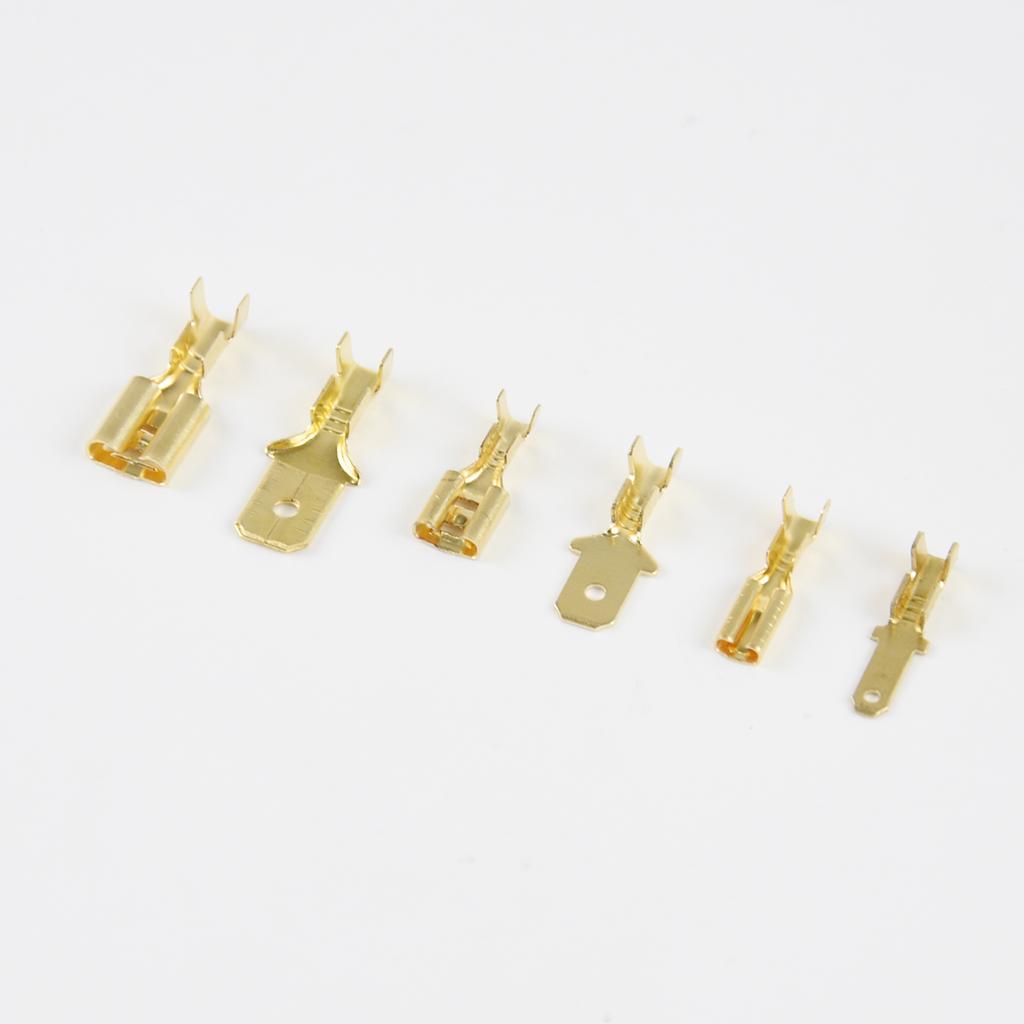 315/180Pcs Quick Splice 2.8mm 4.8mm 6.3mm Male and Female Wire Spade Connector Wire Crimp Terminal  with Insulating Assortment