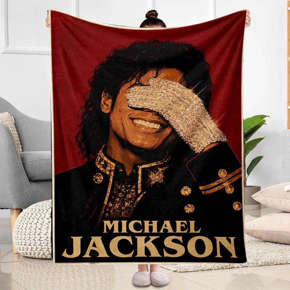 Michael Jackson 68 Blanket Warmthful Decor Great for Bedding Picnics Seaside for All Occasions Stylish Decor Gifts For Family Or Friends