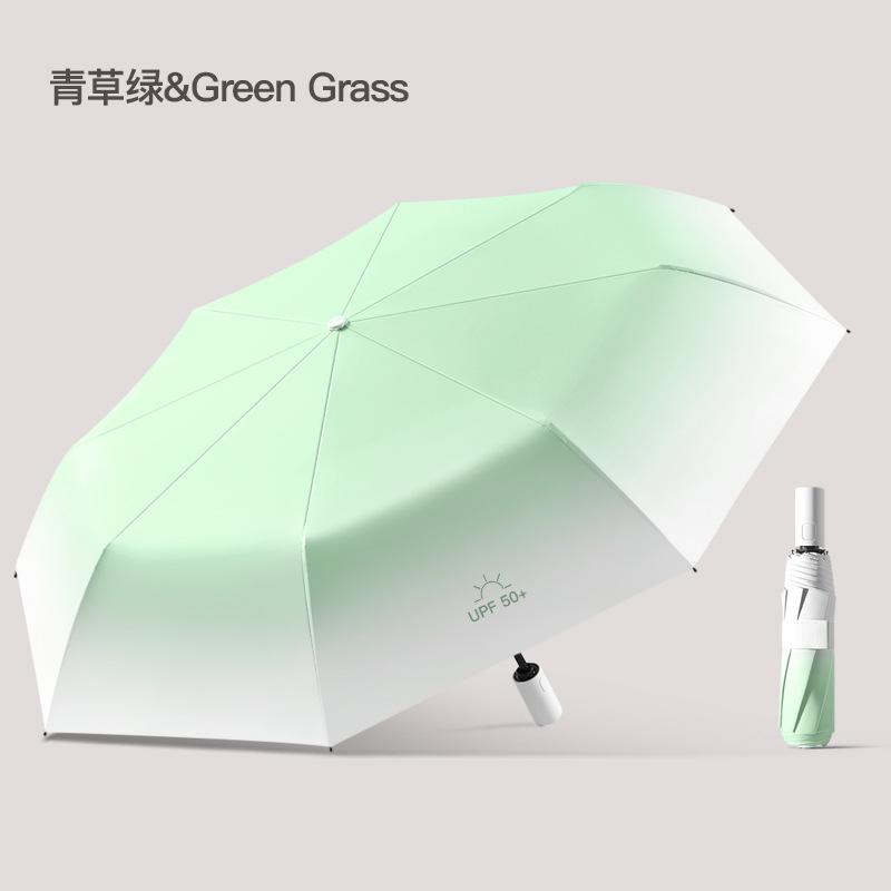 Новый цветок, тройной, постепенно меняющийся, солнцезащитный зонт, защита от солнца, защита от ультрафиолета, женский зонт от непогоды и дождя, автоматический виниловый зонт
