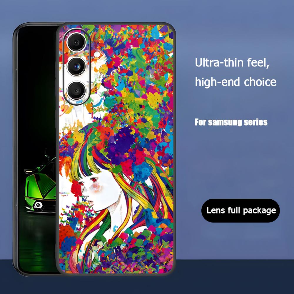 Горячий комикс Оясуми Пунпун Чехол для телефона для Samsung Galaxy S25 S24 S23 S22 S21 S20 Plus Ultra Note20 Мягкий черный