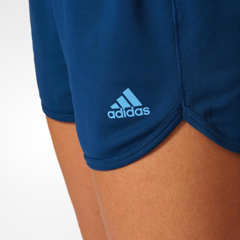 adidas Оригинальные однотонные свободные спортивные шорты с логотипом бренда, женские шорты синего цвета B45808
