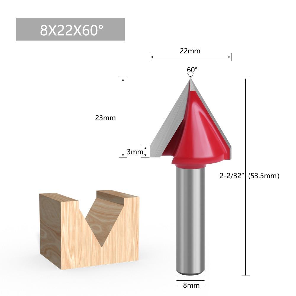 Профессиональные фрезы с хвостовиком Прецизионные фрезы для ЧПУ-фрезеров Фреза для мебельного производства Деревообработка