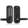 Mechanical Keyless Entry Door Lock, 14 Digit Keypad, Embedded Outdoor Gate Door Locks Set with Keypad and Handle, Water-proof Zinc Alloy