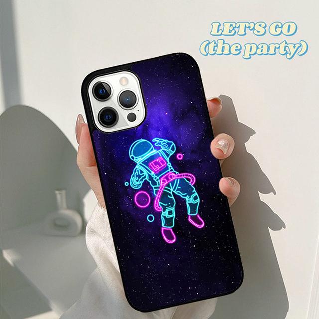 Осенняя Луна Звезды Космос Астронавт Чехол для Телефона для iPhone 17 Air 16 16e 15 12 11 13 14 Pro Max Apple Plus Coque