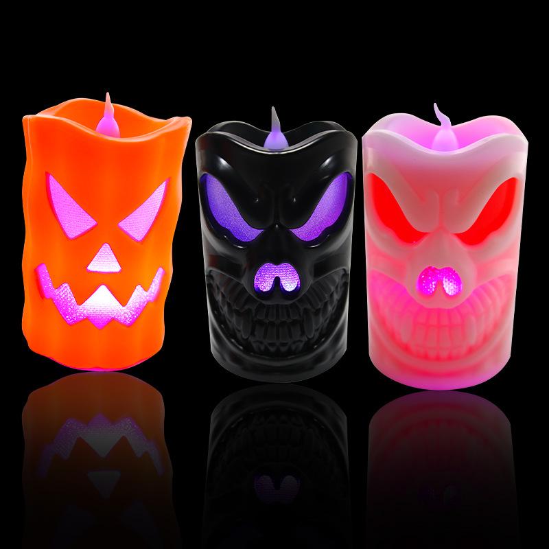 LED Halloween Skeleton LED Candle Pumpkin Decoration Lights