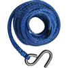 TOUGH 1/4" x23ft (2000lbs) Boat Trailer Winch Rope+S Hook, (1 Pcs * Blue UHMWPE Rope, 1/4" x 23ft Winch Rope + Stainless Steel S Hook)