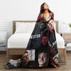 Jensen Ackles Flannel Blanket Winter Dean Winchester  Super Warm Throw Blanket for Children Couch Bed Novelty Bedspread