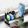 Stainless Steel Sponge Holder Sink Rack Large Capacity Rust-Resistant Self-Draining Multi-Functional Kitchen