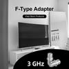 Разъем для коаксиального кабеля VCE 3 ГГц, удлинитель коаксиального кабеля RG6, никелированный адаптер F-типа, гнездо-гнездо для телевизионных кабелей, 2 шт.