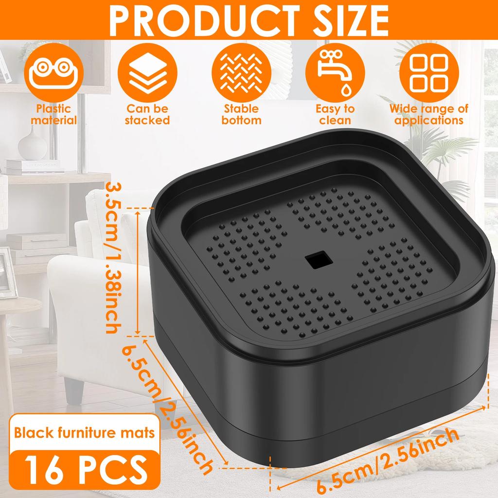 8/16 шт. Подставки для мебели Сверхпрочные Подъемники для кровати Стула Стола Ножки Нескользящие Защитники пола Ножки для мебели Подъем ножек