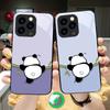 Милый и очаровательный панда Подходит для iPhone 16E 17 Pro Max 15 Pro 14 13 Plus 12 mini 11 16 Air 17Pro Магнитный Стеклянный Чехол для Телефона