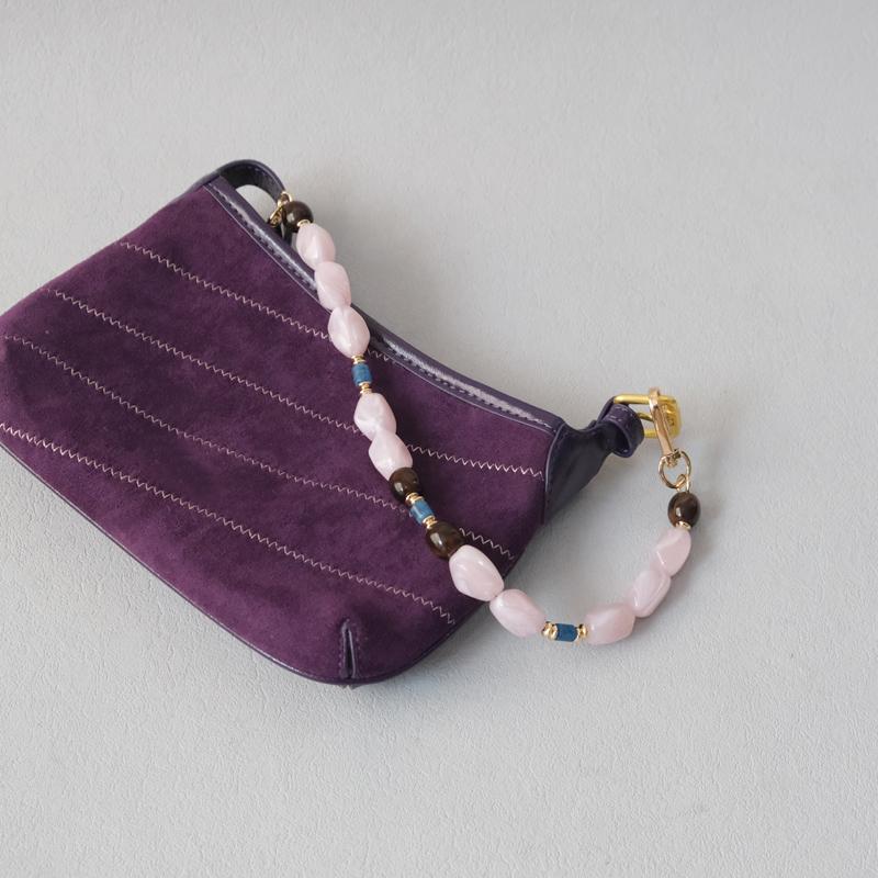 Новый Модный Бутик Женская Сумка Аксессуар Бежевый Бисероплетение Цепи Милый Акриловый Роскошный Ремешок Женская Элегантная Сумка Акриловая Ручка Цепь