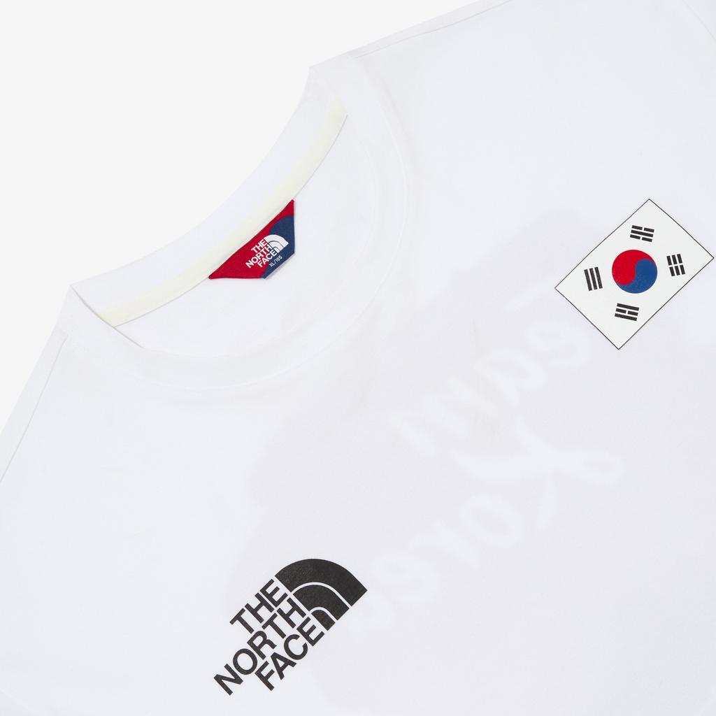 The North Face Po Team Korea Short Sleeve T-Shirt Men Tops White OT7UQ18A