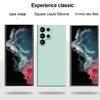 Чехол для Samsung Galaxy S24 Ulta Plus, квадратный сплошной цвет, жидкий силиконовый чехол для телефона Samsung Galaxy S24 S 24 GalaxyS24 Ultra Plus, задняя крышка