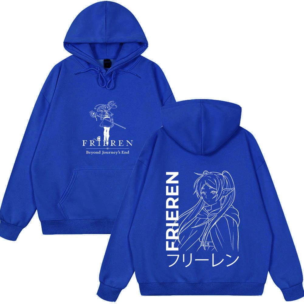 Anime Frieren: Beyond Journey's End Hoodies Women Clothing Fashion Harajuku Tops Couple Style Wears Winter Fleeece Clothes