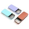 Metal Slide Cover Empty Tins Container Storage Kit Pill Cases Storage Box Mini Iron Box Rectangular