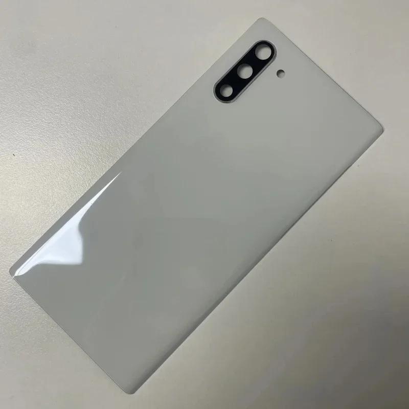 Для Samsung Galaxy Note 10 Plus N970F N975F Задняя крышка аккумулятора Note10 Задняя стеклянная панель Корпус Чехол Замена