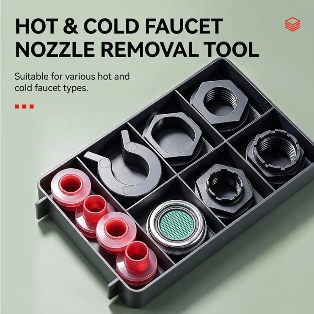 Split Storage Tray Kitchen and Bathroom Repair Accessories Box Plumbing Seal Kit