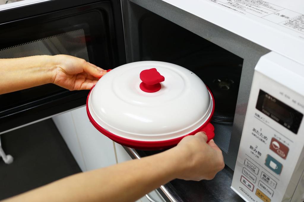 Trade One CHEF Electronic Cooker Easy Cooking In Microwave Microwave Pan Cat Shape Red 70205 "Round"