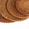 Round Insulation Kitchen Rattan Coasters Bowl Pad Cup Mats Table Padding
