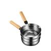 Multipurpose Soup Ladle Wooden Handle Water Spoon Small Saucepan Water Scoops  for Flower Watering