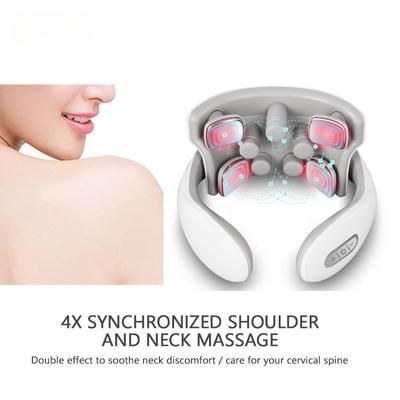 Массаж шеи Интеллектуальная зарядка Нагрев Горячее нажатие Магнитный импульс Мода Многопользовательское использование Портативный импульсный массажер для шеи