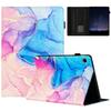 For Lenovo Tab M10 (Gen 3) Case Multi-Angle Viewing Smart PU Leather Marble Cover