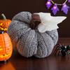 1/3Pcs Mini Knit Pumpkins Realistic Looking Faux Fall Harvest Crochet Pumpkins Thanksgiving Table Setting Small Knit Pumpkins