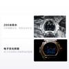 Casio All Metal Series-Three Eyes Metal Case Quartz Movement Resin Strap Japanese and Korean Watch Men's Watch Black Dial GM-6900-1PR