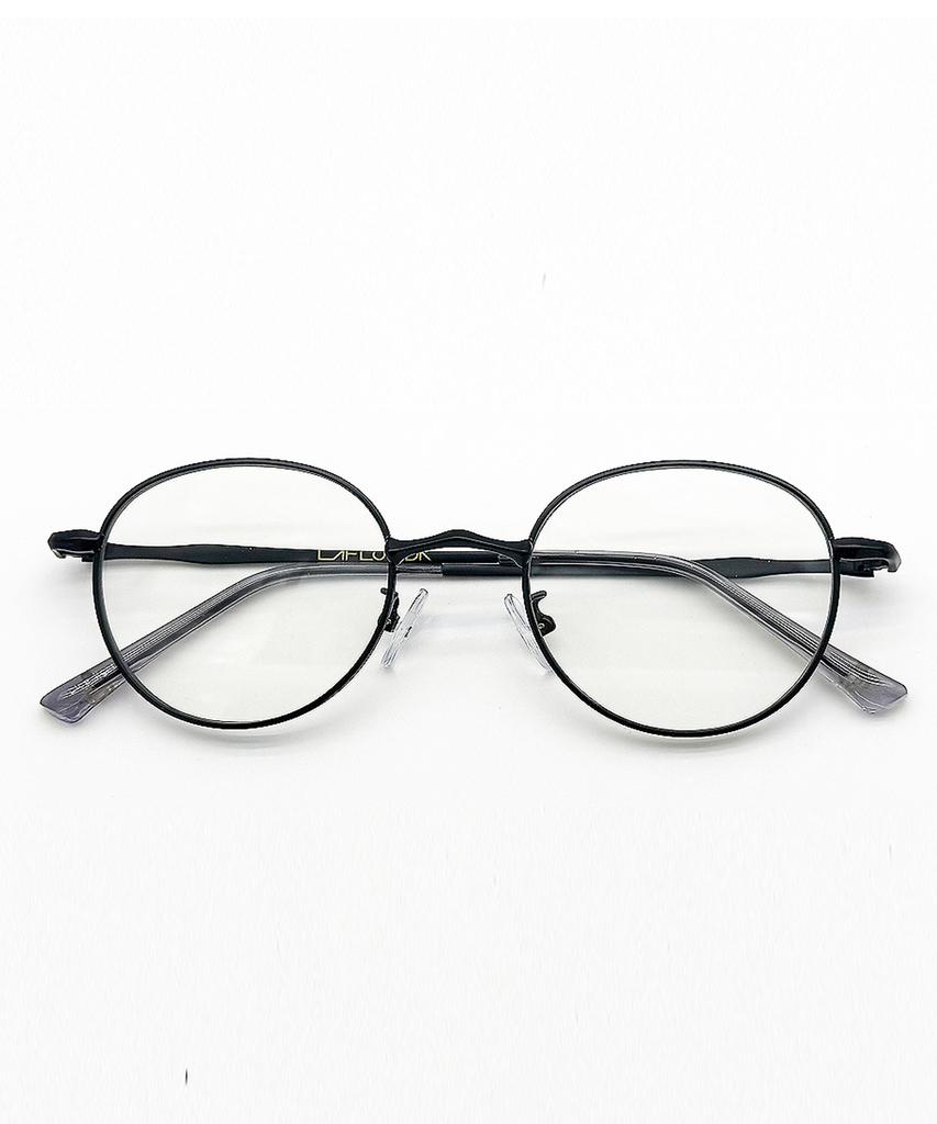 Металлические очки Lapeullolida Aero Black Blue с защитой от синего света